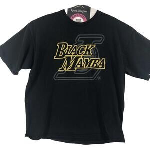 Vtg Kobe Bryant Black Mamba Double-Sided Majestic T- Shirt 2Xl La Lakers